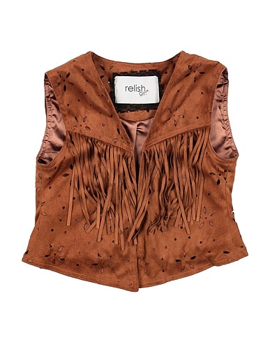 RELISH Waistcoat Brown 95% Polyester, 5% Elastomultiester