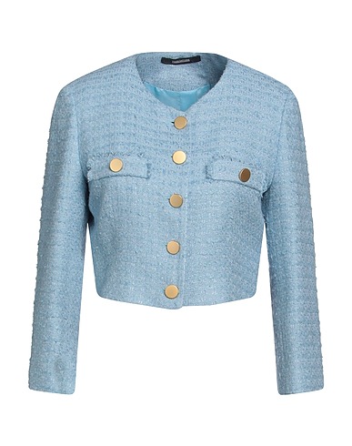 TAGLIATORE 02-05 Blazer Azure 46% Cotton, 33% Linen, 16% Viscose, 5% Polyamide
