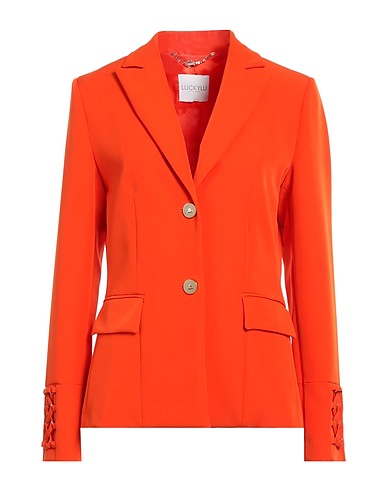 LUCKYLU  Milano Blazer Orange 89% Polyester, 11% Elastane