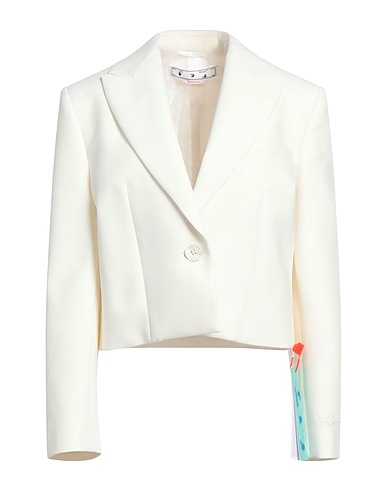 OFF-WHITE™ Blazer Ivory 53% Polyester, 43% Virgin Wool, 4% Elastane