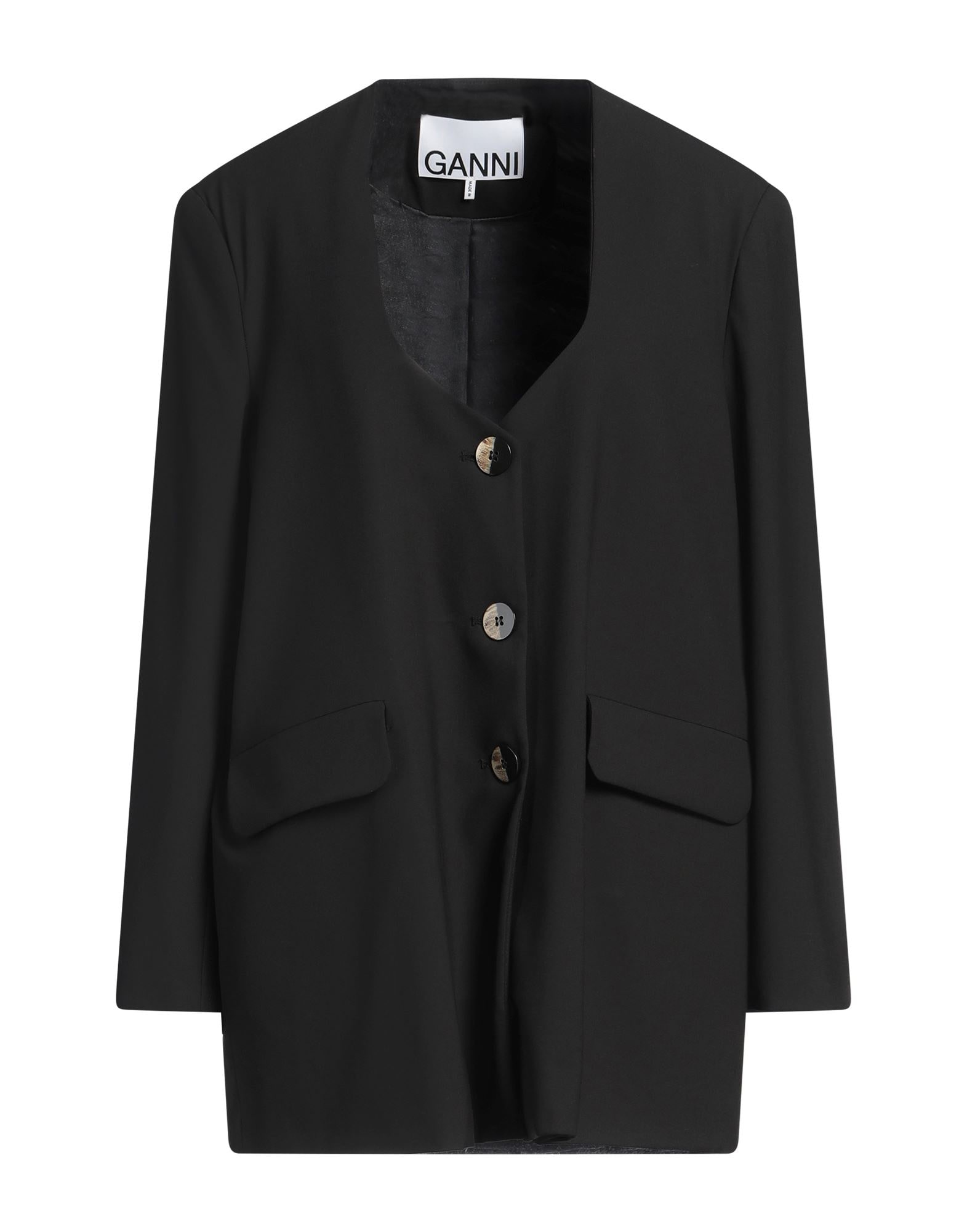 ganni テーラードジャケット GANNI（ガニー）の「Drapey Stripe Suiting Oversized Blazer