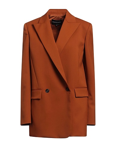 BCBGMAXAZRIA Blazer Tan 98% Virgin Wool, 2% Elastane