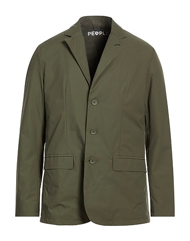 PEOPLE OF SHIBUYA Blazer VERDE MILITARE 50% Recycled polyester, 50% Polyester