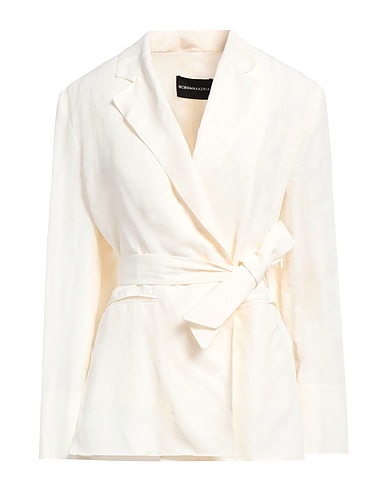 BCBGMAXAZRIA Blazer Ivory 51% Cotton, 29% Linen, 20% Tencel™