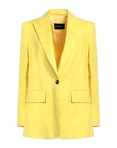 BCBGMAXAZRIA Blazer Yellow 100% Linen