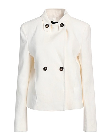 BCBGMAXAZRIA Blazer White 100% Linen