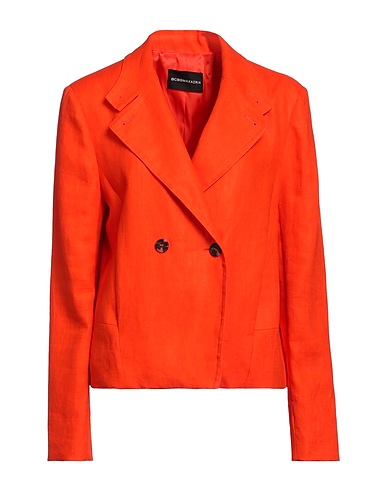 BCBGMAXAZRIA Blazer Orange 100% Linen