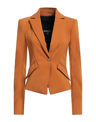 PATRIZIA PEPE Giacca Cammello 97% Poliestere, 3% Elastan