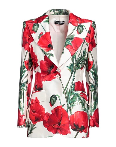 DOLCE&GABBANA Blazer Ivory 74% Silk, 26% Viscose