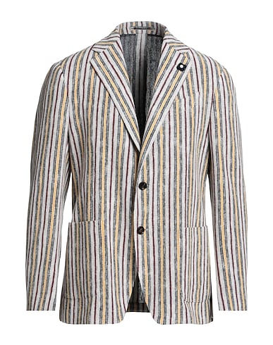 LARDINI Veste 54% Coton, 39% Polyamide, 7% Lin