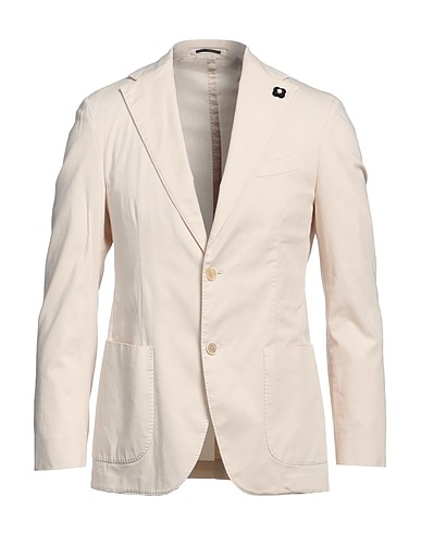 LARDINI Blazer Panna 98% Cotone, 2% Elastan