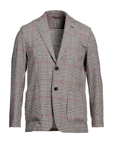 LARDINI Blazer Black 55% Silk, 45% Wool