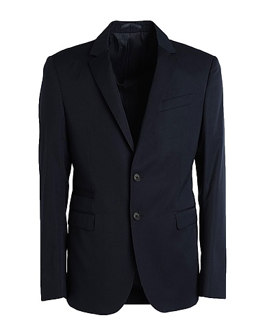 VERSACE Blazer Navy blue 100% Virgin Wool