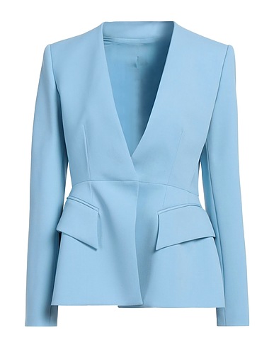 DEL CORE Giacca Celeste 53% Poliestere, 43% Lana Vergine, 4% Elastan, Acetato, Seta