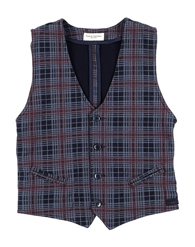 PAOLO PECORA Panciotto Blu navy 95% Cotone, 5% Elastan