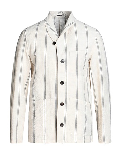 LARDINI Blazer BEIGE 51% Cotton, 47% Linen, 2% Elastane