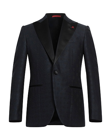 ISAIA Blazer Midnight blue 60% Wool, 23% Silk, 17% Cotton