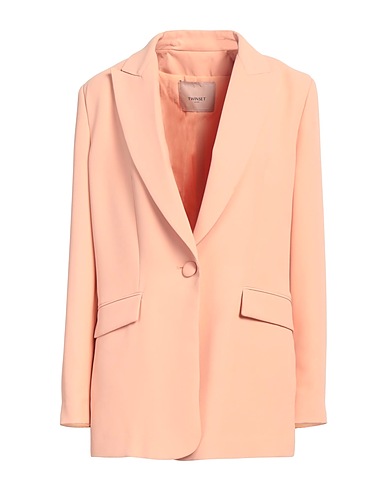 TWINSET Blazer Apricot 94% Polyester, 6% Elastane