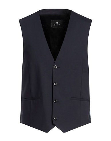 PS PAUL SMITH Suit vest Midnight blue 97% Wool, 3% Elastane