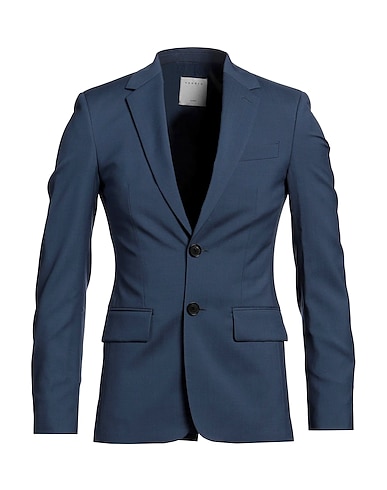 SANDRO Blazer Slate blue 100% Virgin Wool