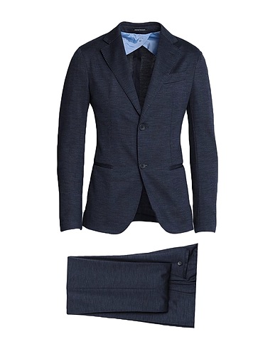EMPORIO ARMANI Suits Midnight blue 59% Lyocell, 41% Virgin Wool