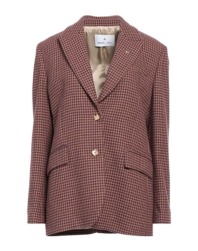 MANUEL RITZ Blazer Purple 45% Acrylic, 30% Polyester, 20% Wool, 5% Other Fibres
