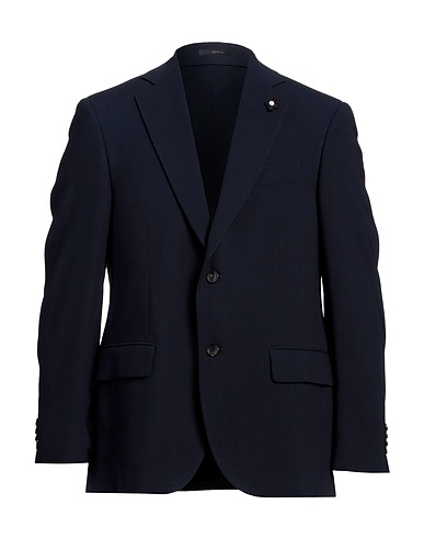 LARDINI テーラードジャケット ミッドナイトブルー ウール 100% / レーヨン / キュプラ