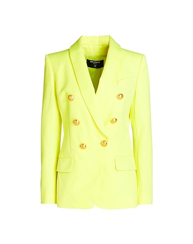 BALMAIN ANZÜGE UND CO-ORDS Gelb 100% Wolle