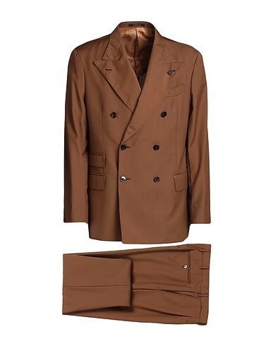 GABRIELE PASINI Suits Brown 100% Virgin Wool