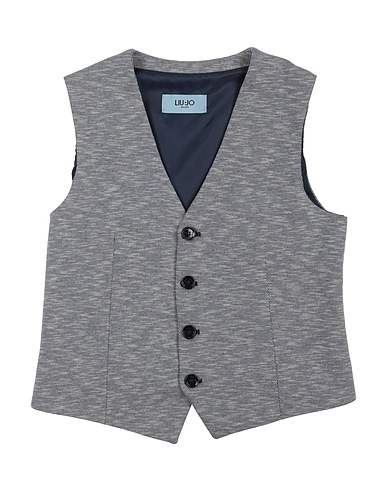 LIU •JO MAN Waistcoat Navy blue 60% Polyester, 40% Cotton