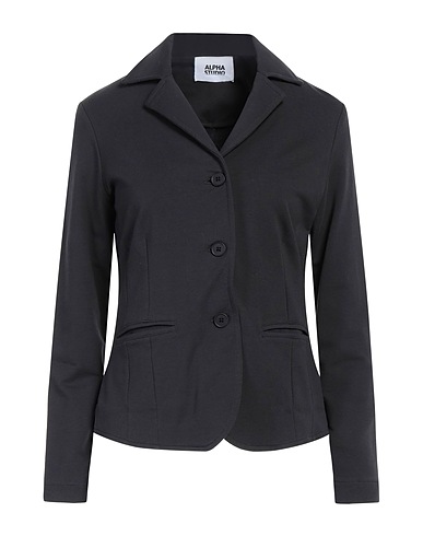 ALPHA STUDIO Blazer NERO 95% Cotton, 5% Elastane