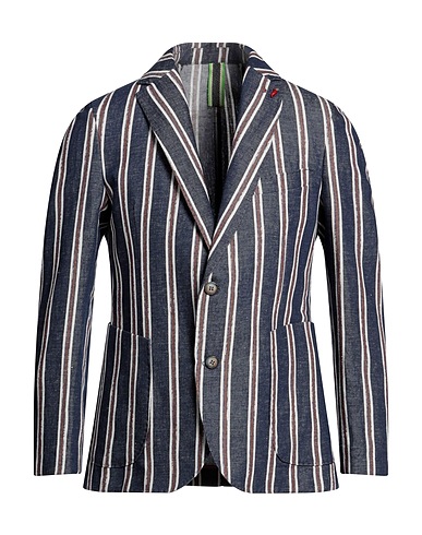 MULISH Blazer Blu navy 50% Lino, 30% Cotone, 20% Poliestere