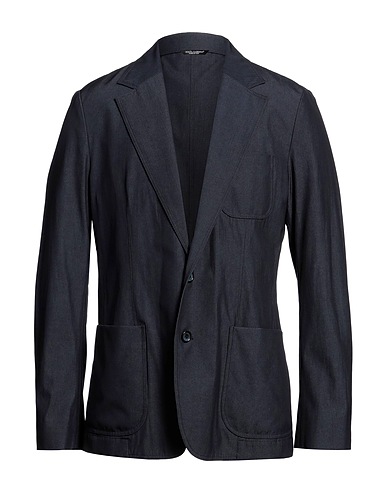 DOLCE&GABBANA Blazer Midnight blue 80% Virgin Wool, 20% Polyamide