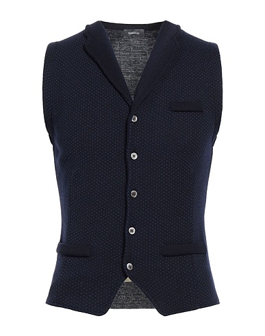 ROSSOPURO Suit vest Midnight blue 100% Merino Wool