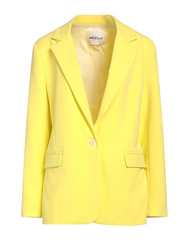 OTTOD'AME Giacca Giallo 68% Poliestere, 28% Viscosa, 4% Elastan
