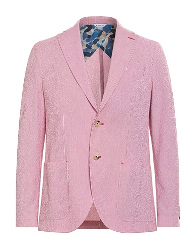 MANUEL RITZ Blazer Red 78% Cotton, 20% Polyester, 2% Elastane