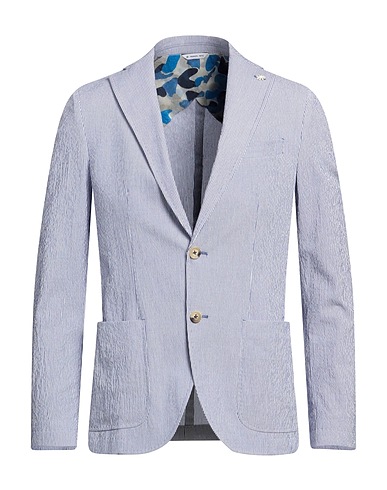 MANUEL RITZ Blazer Blu 78% Cotone, 20% Poliestere, 2% Elastan