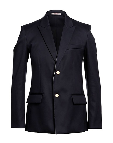 VALENTINO GARAVANI Blazer Midnight blue 57% Polyamide, 43% Cotton