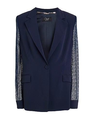 CLIPS Blazer Navy blue 66% Viscose, 30% Acetate, 4% Elastane
