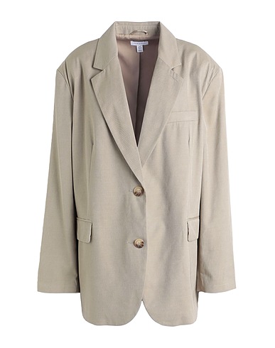 TOPSHOP Blazer Khaki 90% Polyester, 6% Viscose, 4% Wool