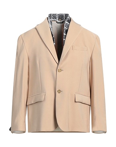 DANIELE ALESSANDRINI Blazer Beige 91% Viscose, 9% Polyester