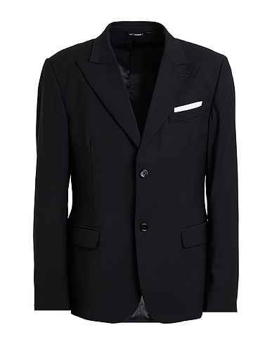 GREY DANIELE ALESSANDRINI Blazers Schwarz 70% Polyester, 28% Viskose, 2% Elastan