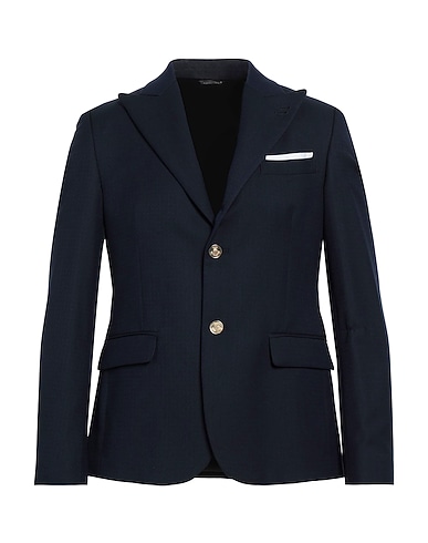 GREY DANIELE ALESSANDRINI Blazer BLU NOTTE 82% Polyester, 15% Viscose, 3% Elastane
