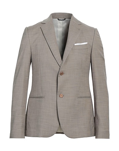 GREY DANIELE ALESSANDRINI Blazer 82% Polyester, 17% Viscose, 1% Elastane