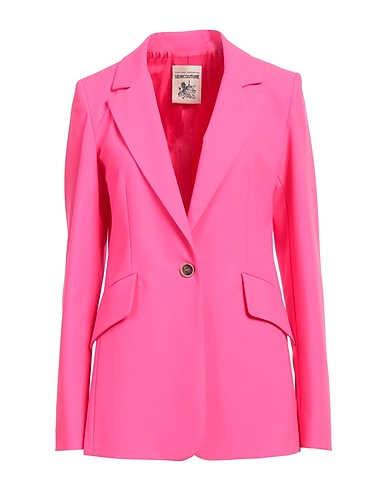 SEMICOUTURE Blazer Fuchsia 68% Polyester, 29% Viscose, 3% Elastane, Acetate