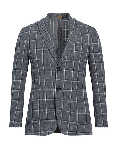 CARLO CASALINI Blazers Marineblau 48% Baumwolle, 32% Leinen, 20% Polyester