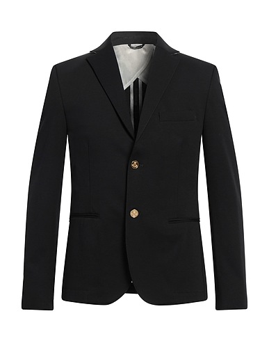 GREY DANIELE ALESSANDRINI Blazer Nero 53% Cotone, 42% Poliammide, 5% Elastan