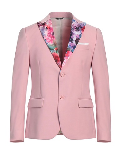 GREY DANIELE ALESSANDRINI Blazer Rosa chiaro 70% Poliestere, 28% Viscosa, 2% Elastan