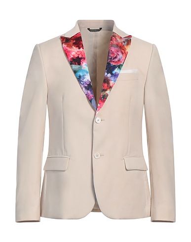 GREY DANIELE ALESSANDRINI Blazer 70% Polyester, 28% Viscose, 2% Elastane