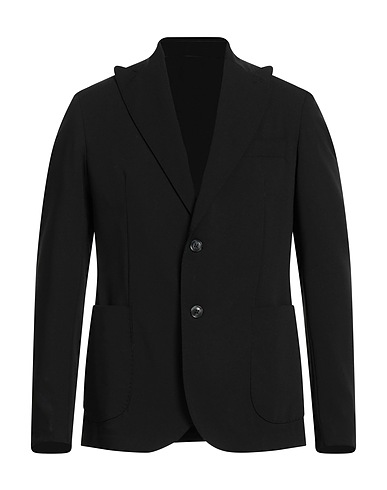 ALESSANDRO DI LORENZO Blazer Nero 70% Poliestere, 24% Viscosa, 6% Elastan
